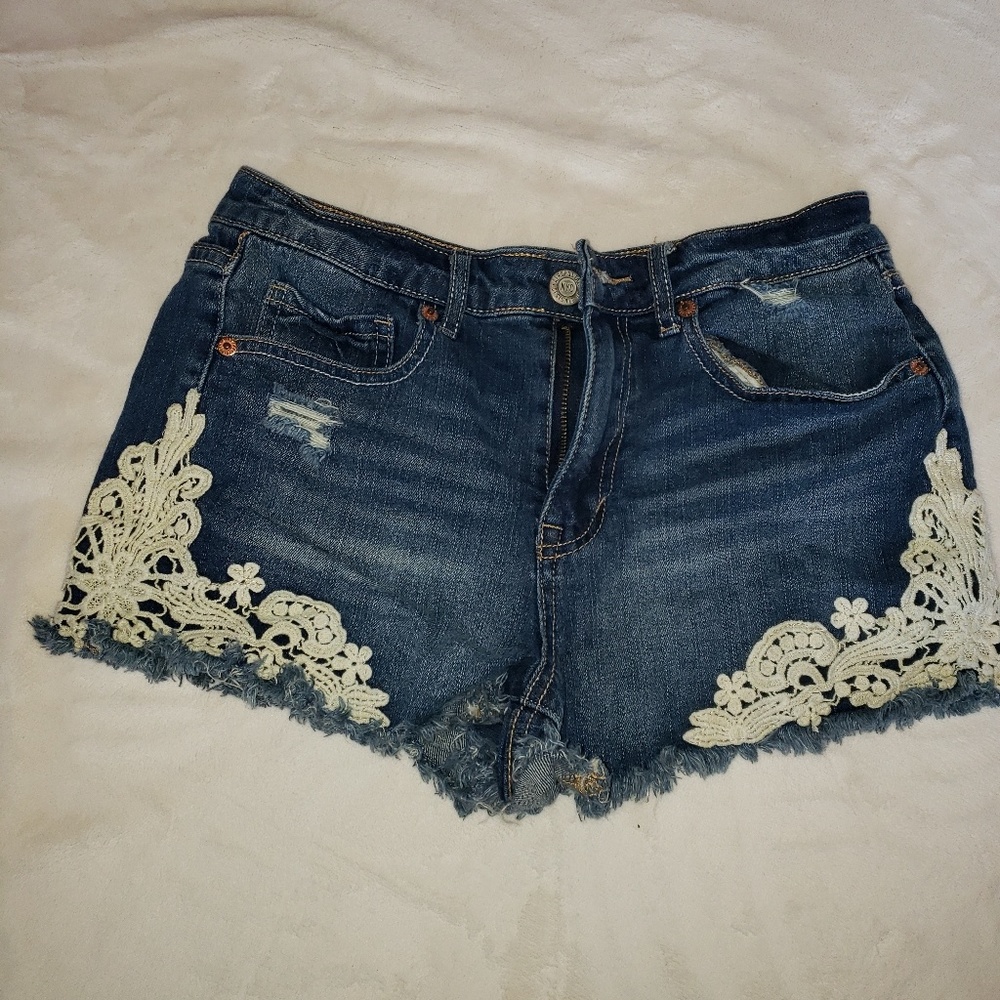 Aeropostale Medium Wash Jean Shorts